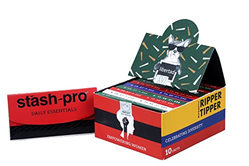 Image of STASH-PRO BROWN MNG DOUBLE RIIPER TIPPER WITH CRUSH TRAY (POCKET ROCKET) PACK OF 5