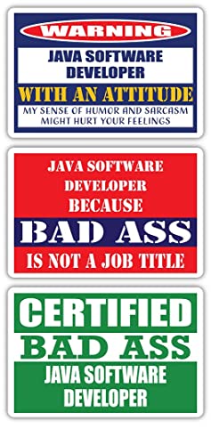 (x3) Certified Bad Ass Java Software Developer with an Attitude ...
