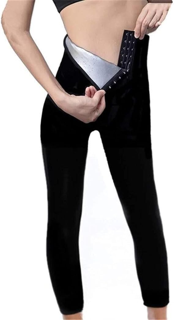Pantalon De Sport Court De Sauna For Femme, Taille Haute
