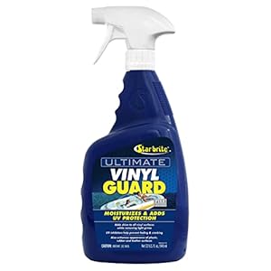 STAR BRITE Ultimate Vinyl Guard – Spray on Protection & Shine – Prevent Fading & Cracking – Keep Vinyl, Leather, Plastic & Rubber – 32 OZ (095932),blue