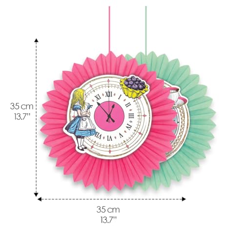 10 x Reusable paper hanging clock fans - Image 4