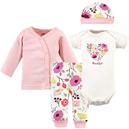 Touched by Nature Baby-Girls Organic Cotton Preemie Layette Set, Botanical, Preemie