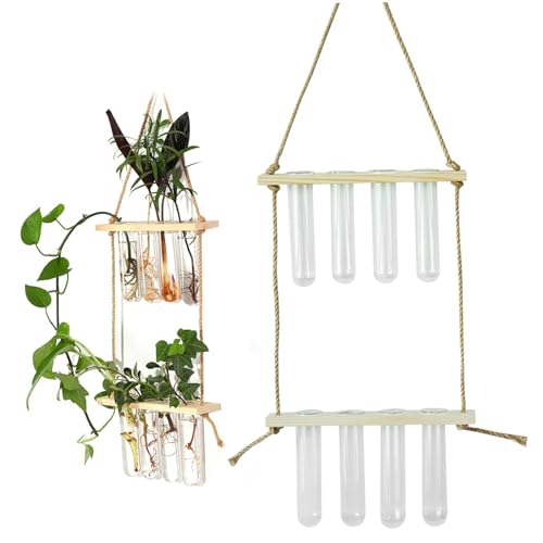 Station de propagation 8 tubes en verre transparent pour suspension murale verticale