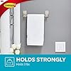 Amazon.com: Command Hand Towel Bar Satin Nickel with 4 Water Resistant ...
