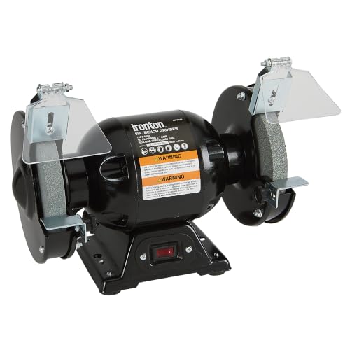 Ironton 6-Inch Benchtop Grinder 2.1A 1/2 HP