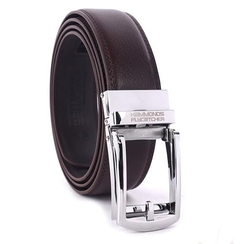 HAMMONDS FLYCATCHER Genuine Leather Belt for Men - Perfect for Formal and Casual Wear - Adjustable Waistband up to 46 Inches - Autolock Belt for Forma