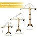 VBESTLIFE RC Tower Crane Main Body,2.4GHz 6 Channels RC Tower Crane Simulation Sound Engineering Truck Toy(Yellow)