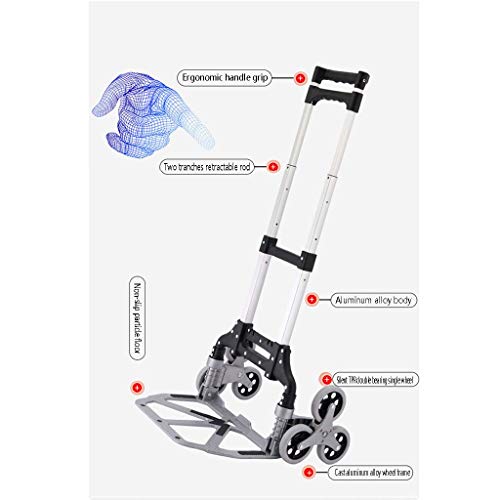 Carretilla Plegable Multifuncional con Ruedas Universal 120Kg miniatura 3