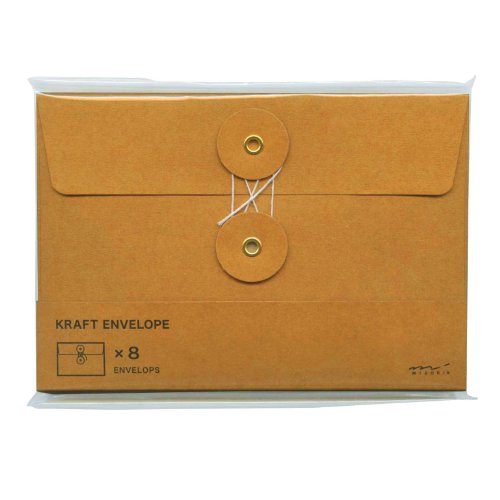 Enveloppes kraft orange Midori pour sublimer vos invitations et courriers créatifs