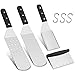 Herogo Grillspachtel Set, 4-teilig Edelstahl Grillbesteck Teppanyaki Spachtel, Metall Pfannenwender Set Grillwender Flachgrill Werkzeuge für Grillen im Freien/Garten/Camping