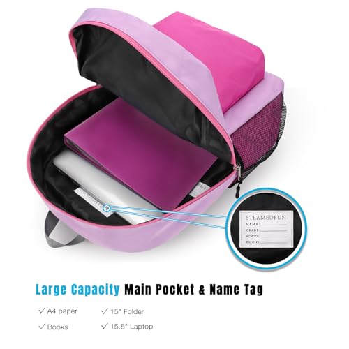 Image of STEAMEDBUN Backpack for Girls 5-9,Kids Backpack for Elementary School Bag
