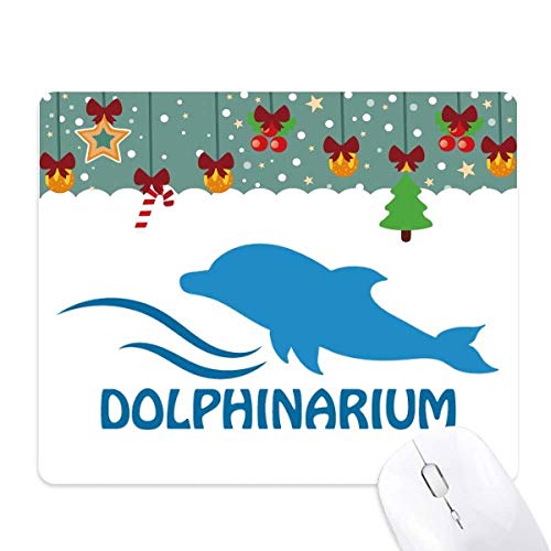 Mouse pad con base de goma antideslizante y diseño de delfines para juego y oficina