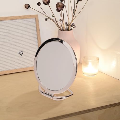 Espejo de maquillaje plegable MAGICLULU con aumento 3X y doble cara para mesa o pared 8