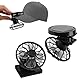 Mini-Solarventilator für Hut, Mini-Solarbetriebener Ventilator mit Clip, tragbarer Outdoor-Ventilator, Fischerhut-Ventilator, elektrischer Ventilator mit Clip zum Angeln, Wandern, Radfahren, 4 Stück