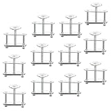 Healifty 12 Stück Schraubschellen aus Galvanisiertem Eisen Verstellbar für Experimentelle Lehrmittel und Laborschläuche