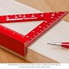 Woodpeckers Delve Square, 10-in-1 Woodworking Layout Tool, 3.5 Inch, Aluminum, Feature Packed Carpenter Square