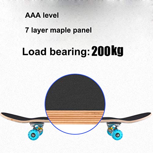 Planche à roulettes standard en bois d'érable double de 31 pouces - 6