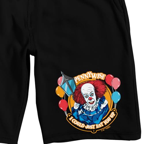 Bioworld IT Pennywise I Could Just Eat You Up Men's Black Sleep Pajama Shorts2