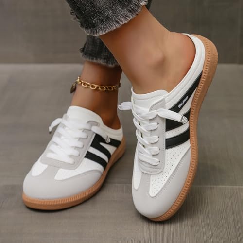 Women's Slip-On Sneakers, Women's Colorblock Sneakers, Lightweight Round Toe Casual Sports Slippers, Casual Slides Comfortable Breathable Sports Shoes3