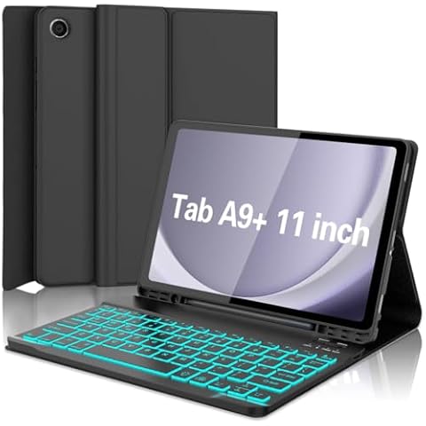 Batecoya Galaxy Tab A9 Plus Keyboard Case Cover