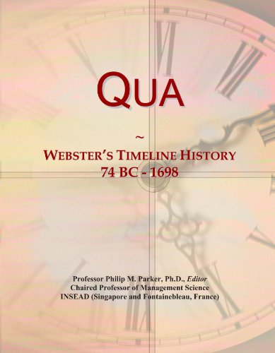 Qua: Webster's Timeline History, 74 BC - 1698