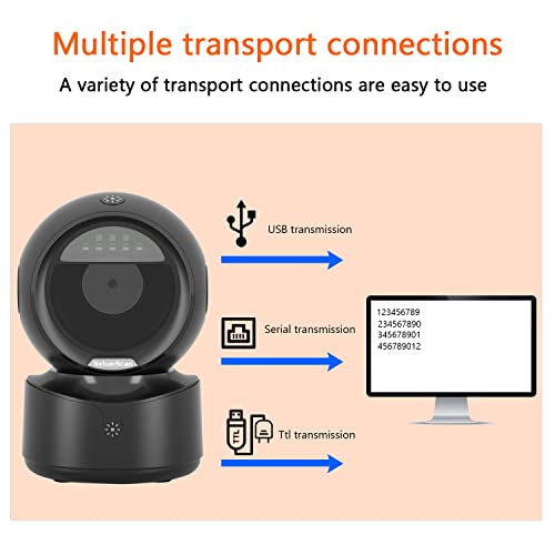 Netumscan Automatic Omnidirectional Desktop Barcode Scanner, Hands-Free Usb Wired Qr Barcode Reader thumb #6