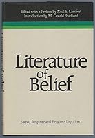 Literature Of Belief: Sacred Scripture and Religious Experience (Religious Studies Monograph Series) 0884944093 Book Cover