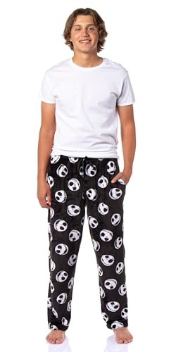 Disney Nightmare Before Christmas Jack Skellington AOP Design Adult Luxury Plush Lounge Sleep Pajama Pants2