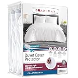 Guardmax Waterproof Duvet Cover - Jersey Fabric with Zipper Closure | Premium Quality, Bed Bug & Allergen Proof Full (76 x 86)
