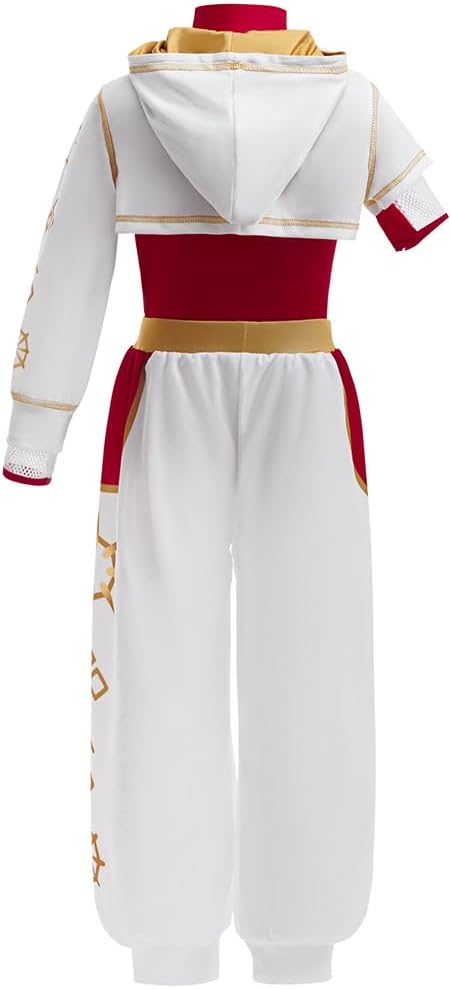 Girls Nova Costume for Kids Zombie Costume Halloween Cosplay Cheerleader Dress UP 3pcs Outfits
