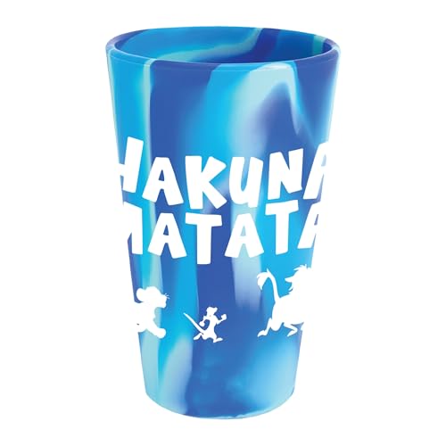WinCraft Bicchiere da pinta in silicone da 473 ml, motivo: Re Leone Disney Hakuna