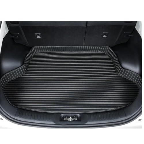 ストライプ柄 トランクマット インテリアカーペット に適合するボルボ XC40 2019-2022 XC60 2015-2022 C40 2022-2023 S90 2017-2022用 ゴム製トランクマットライナー(Style 3)