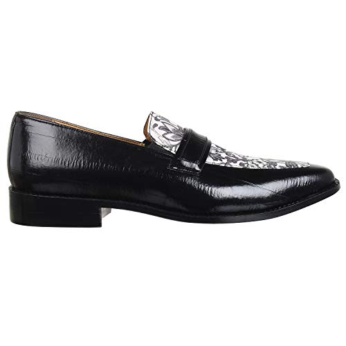 Image of LIBERTYZENO Mens Genuine Leather Tassel Loafer Slip On Dress Shoes