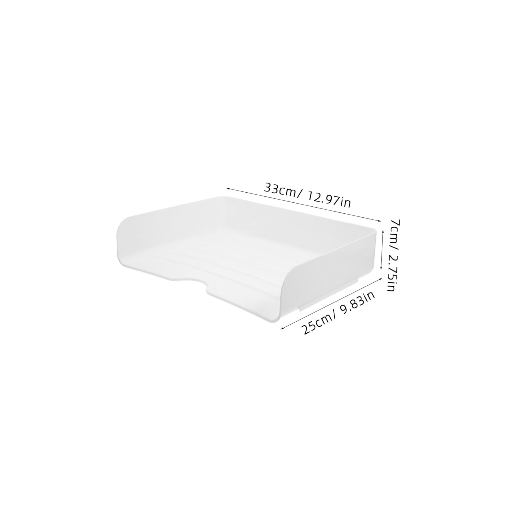 SHOWERORO 4er-Set Büroständer Stapelbare Ordnerhalter Papier-Organizer Für Schreibtisch Aktenablage-Organizer Transparente Büroablage