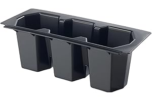 Krowne 30-500 Three Compartment Bottle Wells for Ice Bins