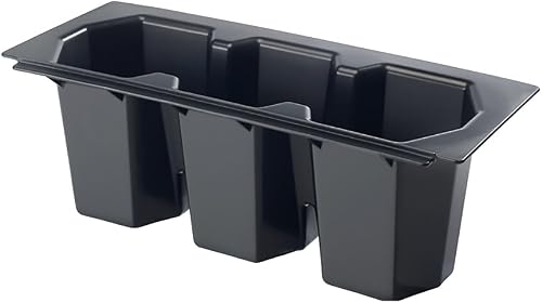 Krowne 30-500 Three Compartment Bottle Wells for Ice Bins