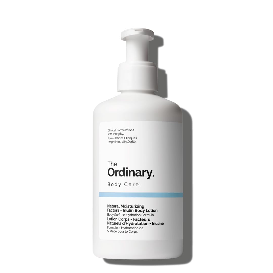 The Ordinary Natural Moisturizing Factors + Inulin Body Lotion, Leichte Feuchtigkeitspflege für ganztägige Hydratation und Unterstützung der Hautbarriere, 240ml