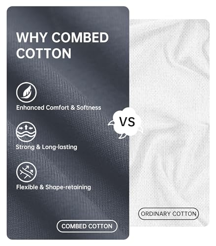 COLORFULLEAF Men's 100% Cotton Pajamas Set Button Down Pajamas for Men Long Sleeve Mens Loungewear Sets with Pockets2