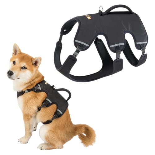 Ferplast verstellbares Hundegeschirr M Brustumfang 55-65 cm Schwarz