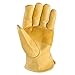 Wells Lamont Leather Work Gloves for Men – Grain Cowhide, Reinforced Palm – Ideal for Construction, Farming, Ranching – Ergonomic Fit, Keystone Thumb, Elasticized Wrist – Saddletan, X-Large (1129XL)