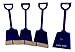 Small Toy Plastic Shovels Blue, 24 Pack, 7 Inches Tall, 24 I Dig You Stickers