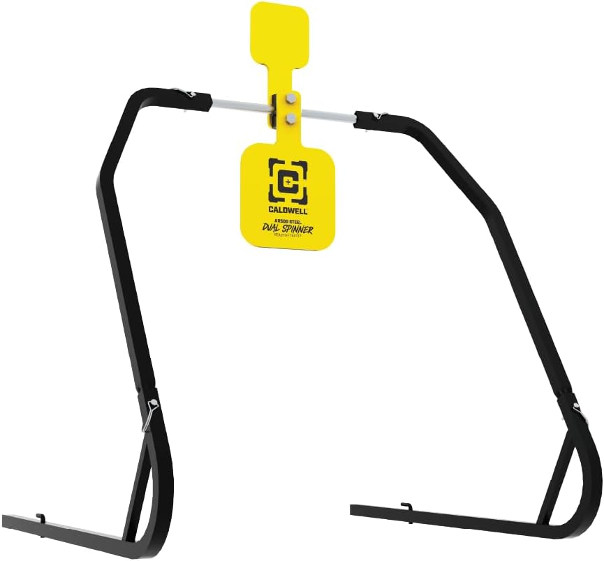 Caldwell AR500 Steel Target Kits with Target Stand, Rifle Rated, 1/4"-3/8" Steel, for Range, Practice Shooting, and Outdoors