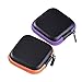 [2 Pack] Square Carrying Cases for Cellphone Earphone Headset Earbuds Pouch Storage bags, with 5 Different Colors in Random Shipping