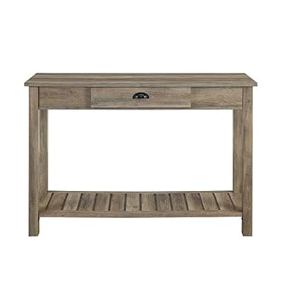 Walker Edison Rustic Wood Farmhouse Entryway Accent Table with Storage Drawer Entry Table Living Room End Table, 48 Inch… 41rf3ySceTL. SS400