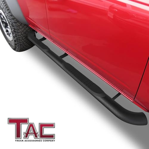 Estribos texturizados negros TAC 3” para Ford Bronco 2021-2025 miniatura 2