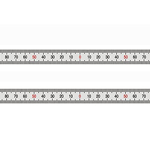 2 cintas métricas autoadhesivas aluminio 9 pulgadas plata miniatura 1