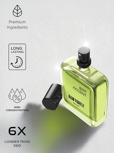 Image of BRIT ACCENT High Street||Rain Forest-Parfum|| Long-Lasting||Premium ingredients|| Eau de Toilette - 56 ml (For Men & Women)