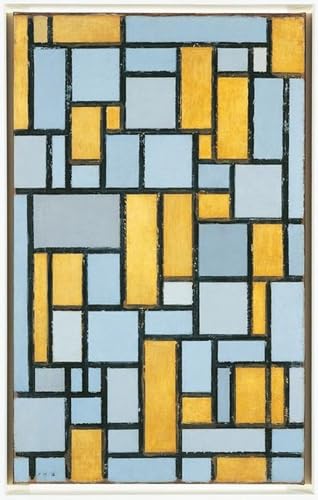 Impression sur toile Mondrian 60x90cm pour créer une ambiance chambre nordique épurée