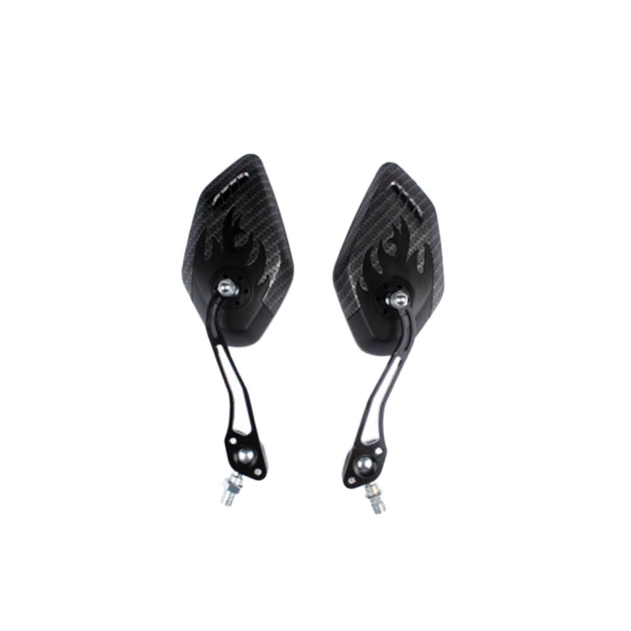 Luxshiny Specchietti Manubrio Bici Carbonio Regolabile Angolo Resistente Urti per Mountain Bike Corsa