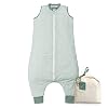 molis&co. 1.0 TOG. Babyslaapzak met voeten. Maat: 90 cm. Ideaal voor overgang. Vichy Green. 100% bilogisch katoen (Oeko-TEX 100)